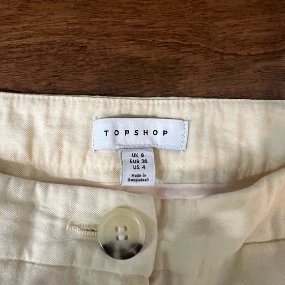 Topshop Cream, butter yellow Culottes - Picture 5 of 6